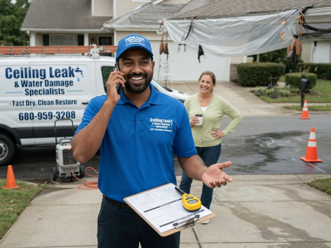 Ceiling Leak Cleanup Coalmont, IN FAQs